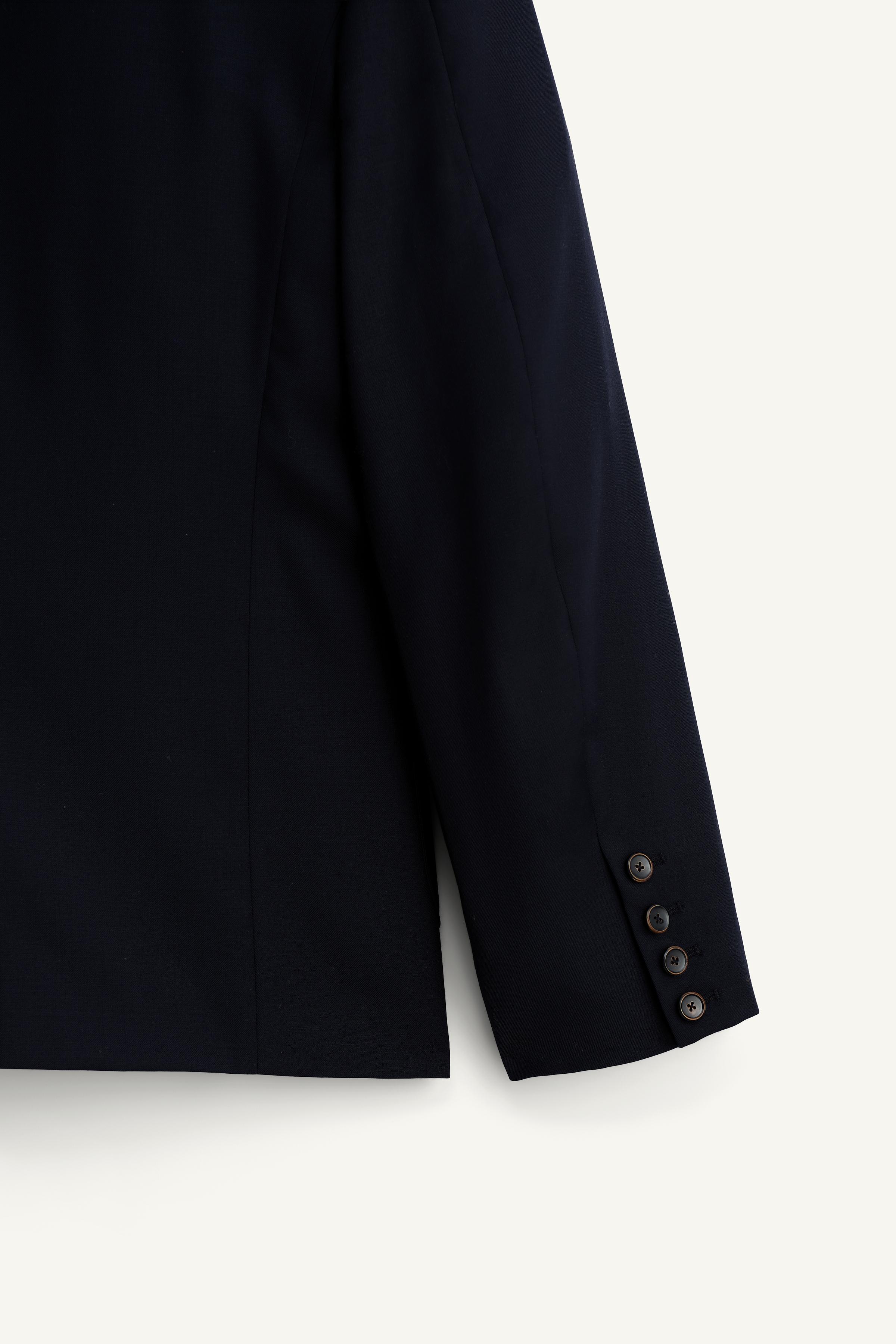 RELAXED FIT CONTRAST EMBROIDERED BLAZER